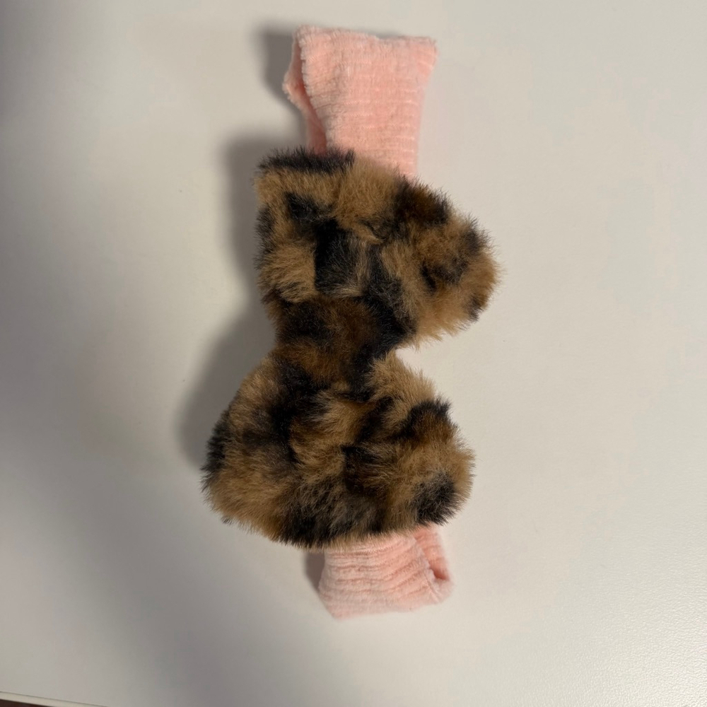 Baby Starters Girls Pink Corduroy Matching Set 18 Months leopard Headband - Picture 6 of 16